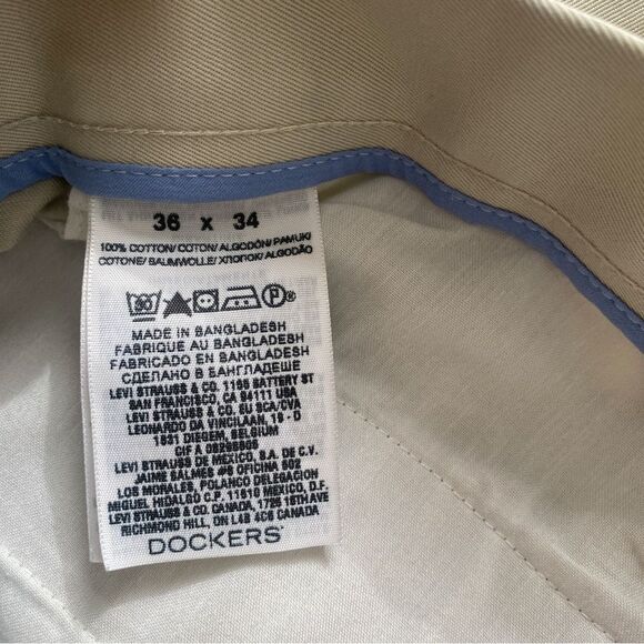 Dockers Men's Classic Fit Original Khaki 36x34 - Picture 5 of 6